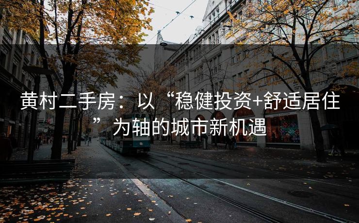 黄村二手房:以“稳健投资+舒适居住”为轴的城市新机遇 黄村二手房:以“稳健投资+舒适居住”为轴的城市新机遇